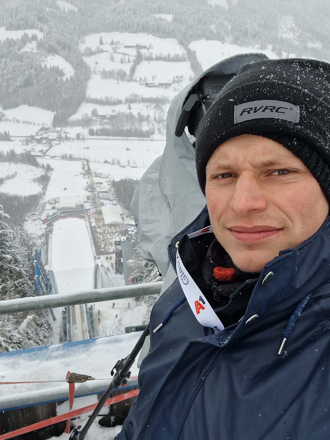 Stefan Sehnal beim Skifliegen am Kulm